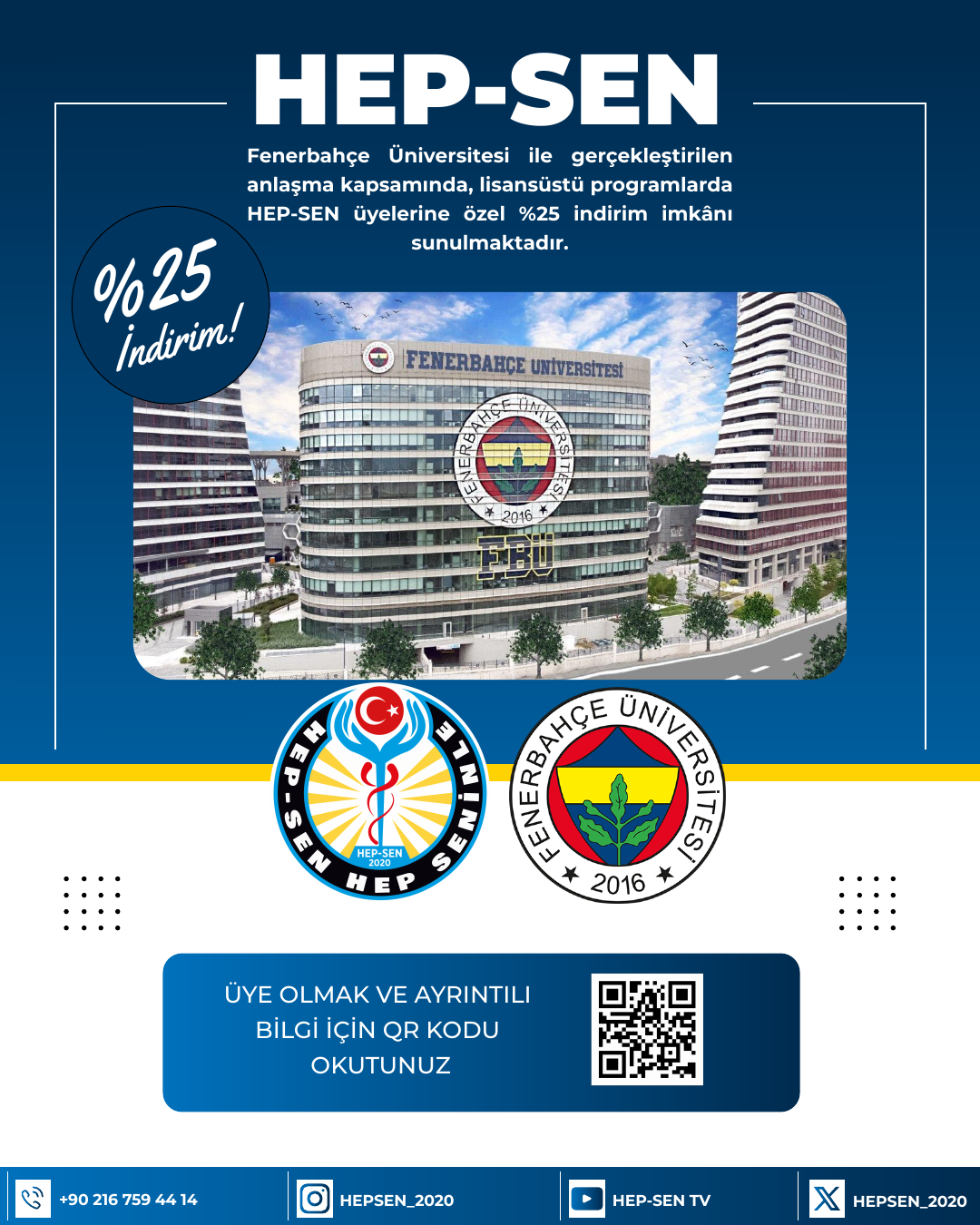 HEP-SEN × Fenerbahçe Üniversitesi İndirim Anlaşması